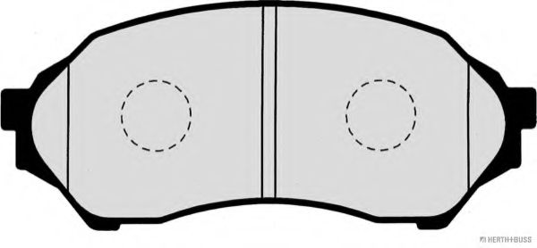 Комплект тормозных колодок, дисковый тормоз HERTH+BUSS JAKOPARTS J3603047