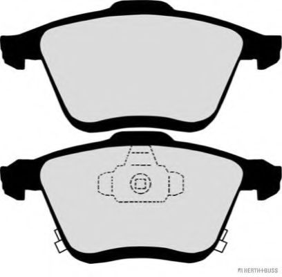Комплект тормозных колодок, дисковый тормоз HERTH+BUSS JAKOPARTS J3603067