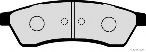 Комплект тормозных колодок, дисковый тормоз HERTH+BUSS JAKOPARTS J3610902
