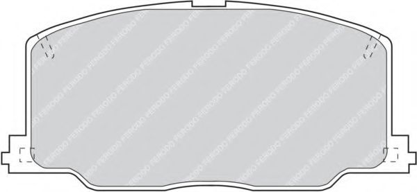 Комплект тормозных колодок, дисковый тормоз FERODO FDB602