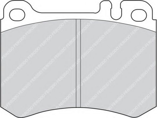 Комплект тормозных колодок, дисковый тормоз FERODO FDB629
