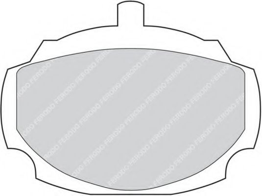 Комплект тормозных колодок, дисковый тормоз FERODO FDB823