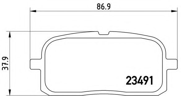 Комплект тормозных колодок, дисковый тормоз BREMBO P 83 116