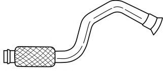 Труба выхлопного газа AKS DASIS SG45208