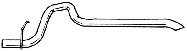 Труба выхлопного газа AKS DASIS SG50709