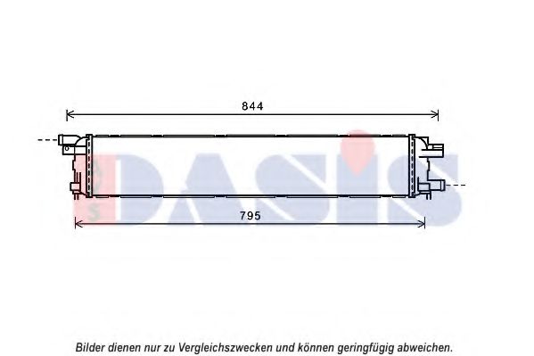 Радиатор, охлаждение двигателя AKS DASIS 480084N