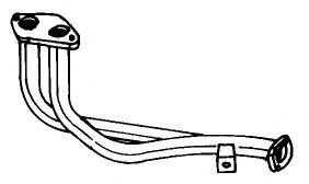 Труба выхлопного газа AKS DASIS SG40152