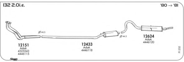 Система выпуска ОГ AKS DASIS SGFI232