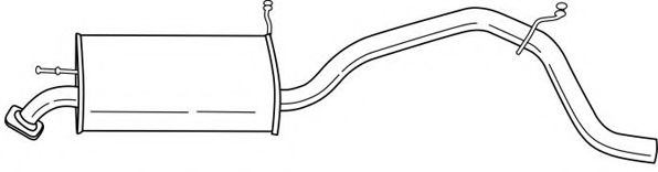 Глушитель выхлопных газов конечный AKS DASIS SG75609