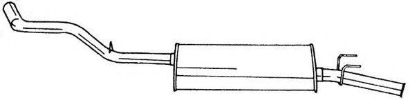 Глушитель выхлопных газов конечный AKS DASIS SG50630