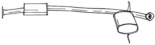 Средний глушитель выхлопных газов AKS DASIS SG50440