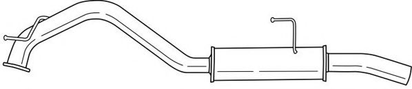 Глушитель выхлопных газов конечный AKS DASIS SG41627