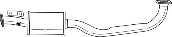 Средний глушитель выхлопных газов AKS DASIS SG37422