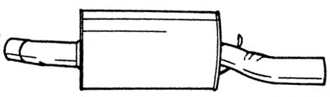 Глушитель выхлопных газов конечный AKS DASIS SG25671