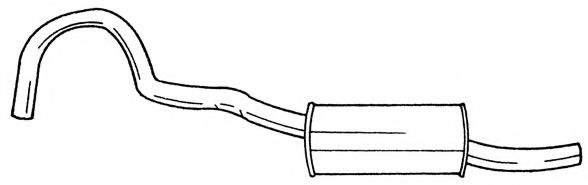 Глушитель выхлопных газов конечный AKS DASIS SG25616