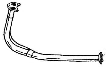 Труба выхлопного газа AKS DASIS SG25109