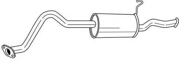 Глушитель выхлопных газов конечный AKS DASIS SG24629