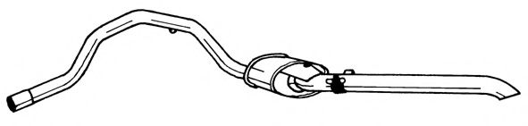 Глушитель выхлопных газов конечный AKS DASIS SG18600