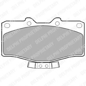 Комплект тормозных колодок, дисковый тормоз DELPHI LP951