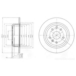 Тормозной диск DELPHI BG2614