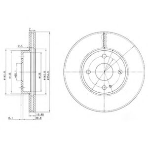 Тормозной диск DELPHI BG3393