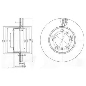 Тормозной диск DELPHI BG3409