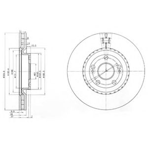 Тормозной диск DELPHI BG3685