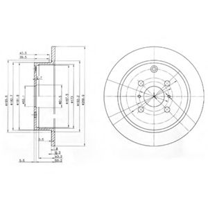 Тормозной диск DELPHI BG3867