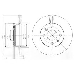 Тормозной диск DELPHI BG4009