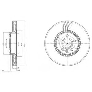 Тормозной диск DELPHI BG4123