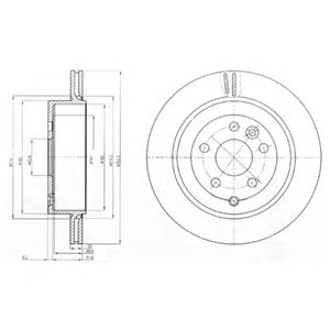 Тормозной диск DELPHI BG4125