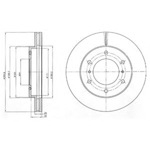 Тормозной диск DELPHI BG4229