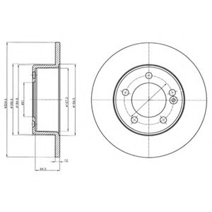 Тормозной диск DELPHI BG4321