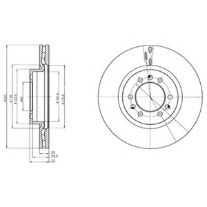 Тормозной диск DELPHI BG4339