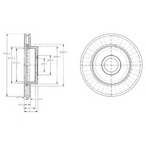 Тормозной диск DELPHI BG3659