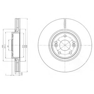 Тормозной диск DELPHI BG4167