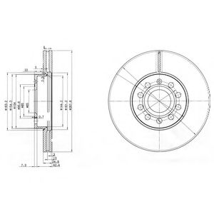 Тормозной диск DELPHI BG3833C