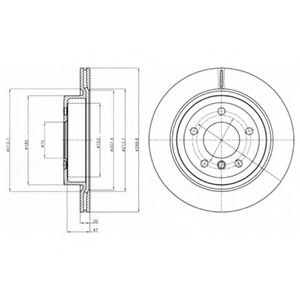 Тормозной диск DELPHI BG4223C