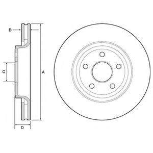 Тормозной диск DELPHI BG9121C