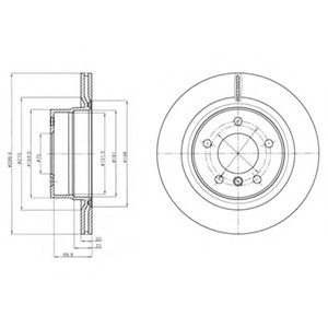 Тормозной диск DELPHI BG4293C