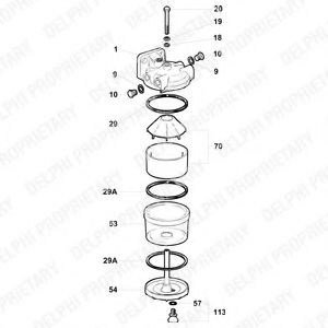 Топливный фильтр DELPHI 5838B040