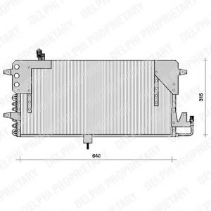 Конденсатор, кондиционер DELPHI TSP0225073