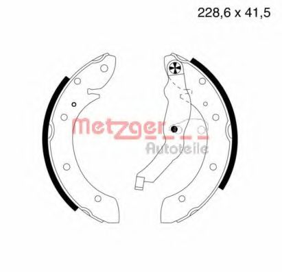 Комплект тормозных колодок METZGER MG 633