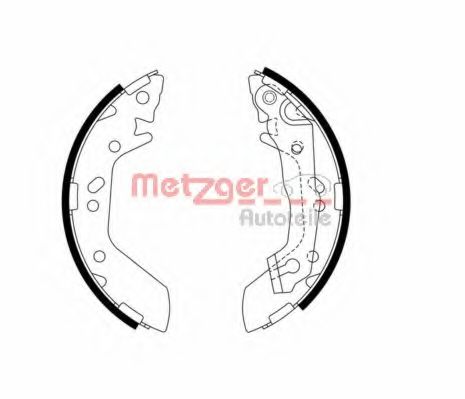 Комплект тормозных колодок METZGER MG 974