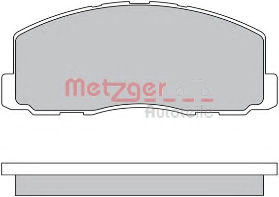 Комплект тормозных колодок, дисковый тормоз METZGER 1170569