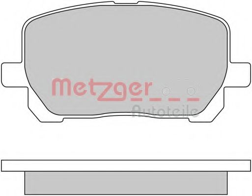 Комплект тормозных колодок, дисковый тормоз METZGER 23836