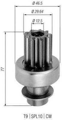 Ведущая шестерня, стартер MAGNETI MARELLI 940113020270