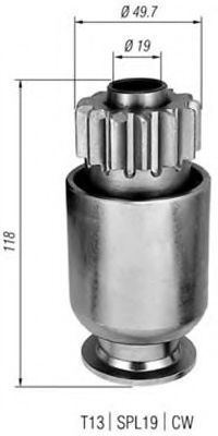 Ведущая шестерня, стартер MAGNETI MARELLI 940113020284