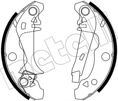 Комплект тормозных колодок METELLI 53-0339Y