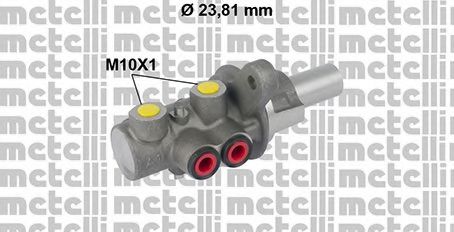 Главный тормозной цилиндр METELLI 05-0780